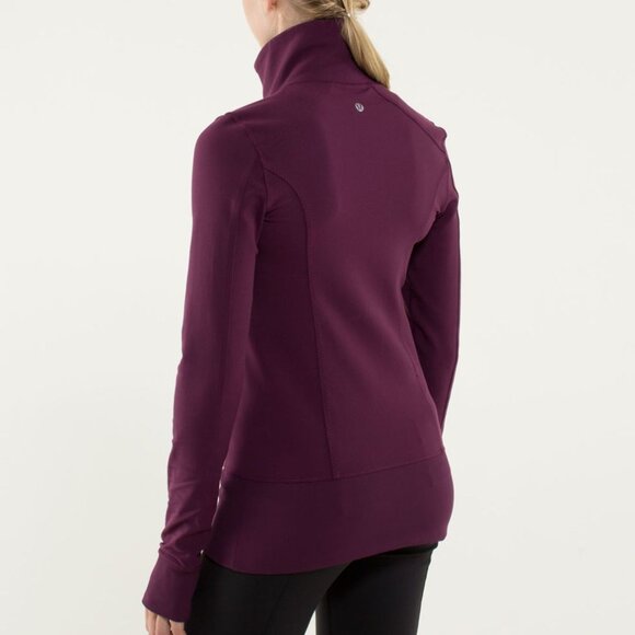 Lululemon Plum Nice Asana Jacket Full Zip - Picture 3 of 13